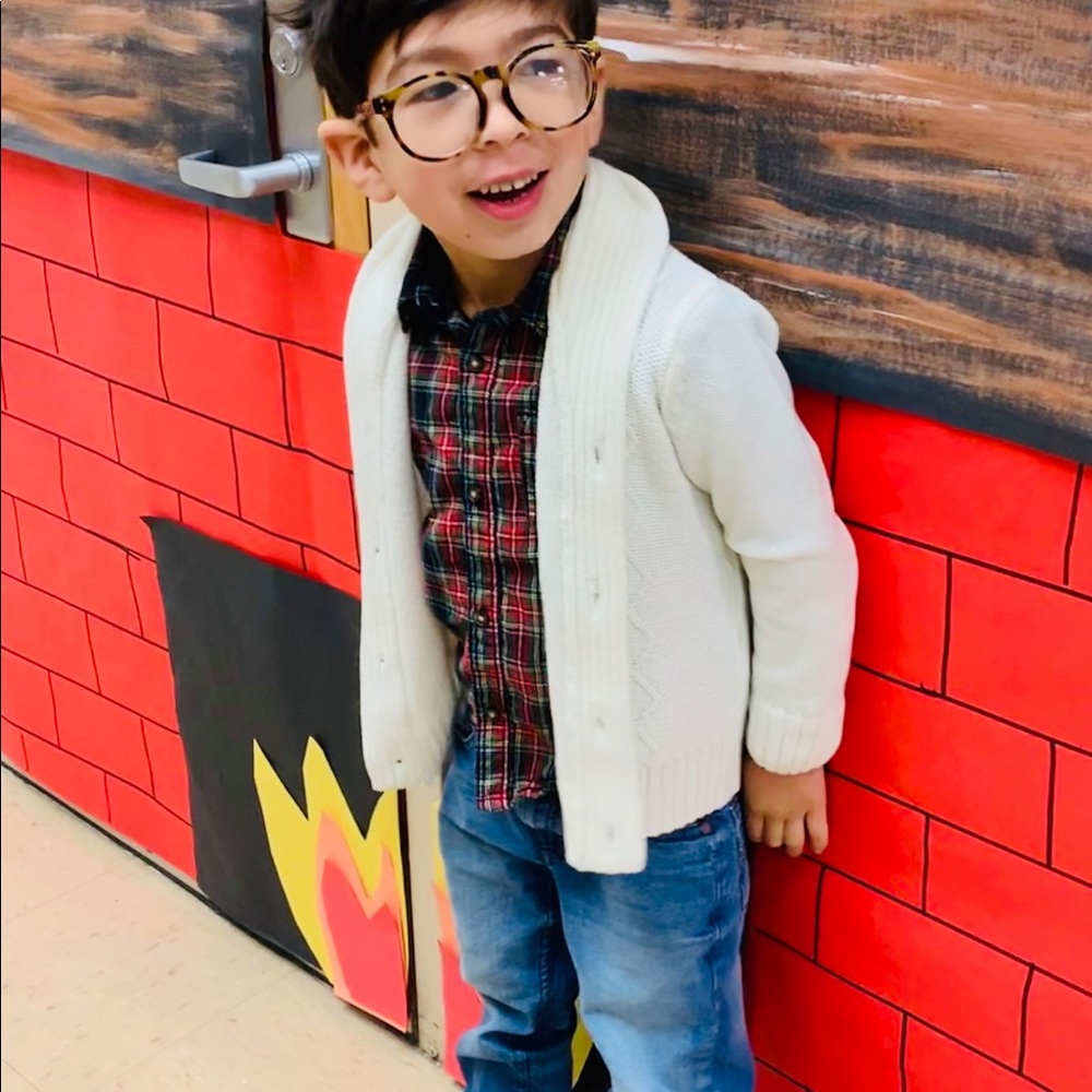 Boys button-up sweater